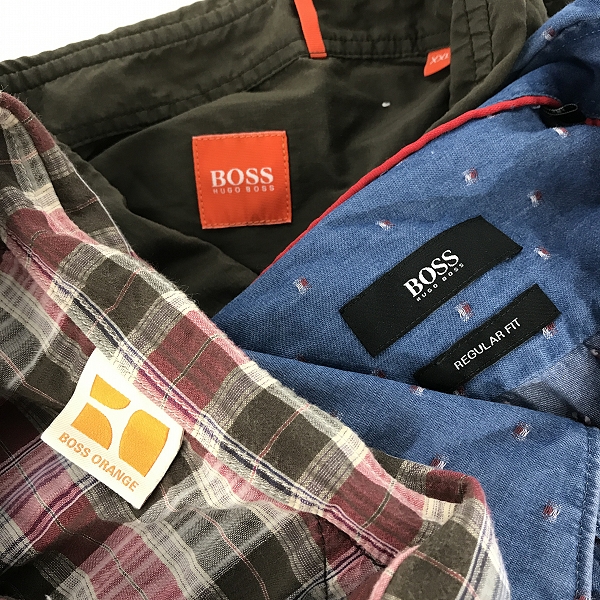実際に弊社で買取させて頂いた【おまとめ】HUGO BOSS/ヒューゴボス チェック柄シャツ/シャンブレーシャツ 等の画像 1枚目