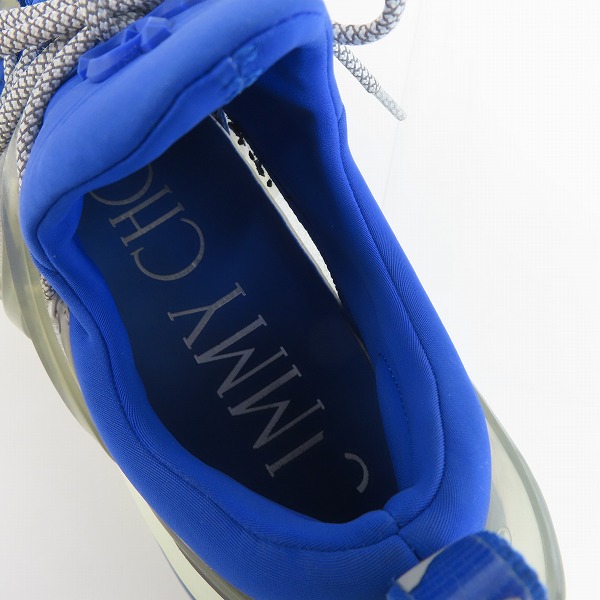 実際に弊社で買取させて頂いたJIMMY CHOO/ジミーチュウ Cosmos/コスモス スニーカー ブルー/42の画像 4枚目