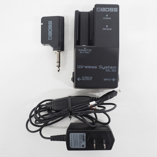実際に弊社で買取させて頂いたBOSS/ボス WL-50 Wireless System ギターワイヤレスシステム PSA-100S アダプター付【動作確認済】