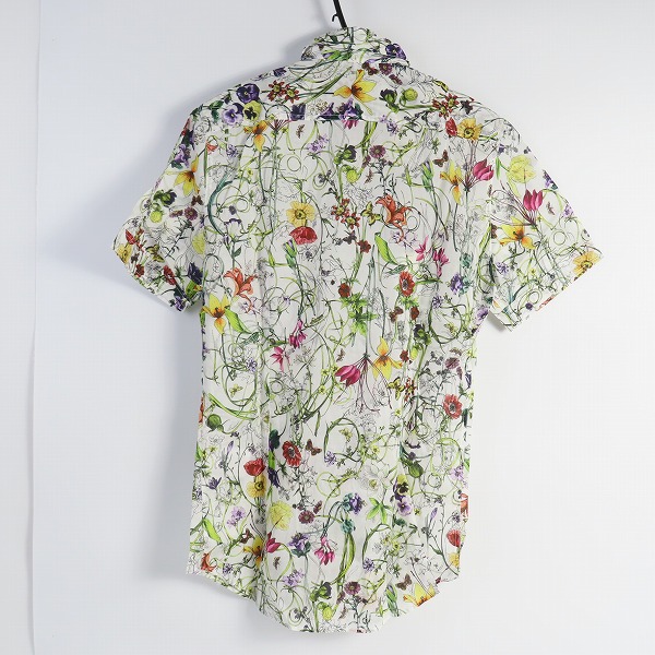 実際に弊社で買取させて頂いた【JPタグ/未使用】GUCCI/グッチ 花柄/総柄 半袖シャツ 308184 Z3520/38/15の画像 1枚目