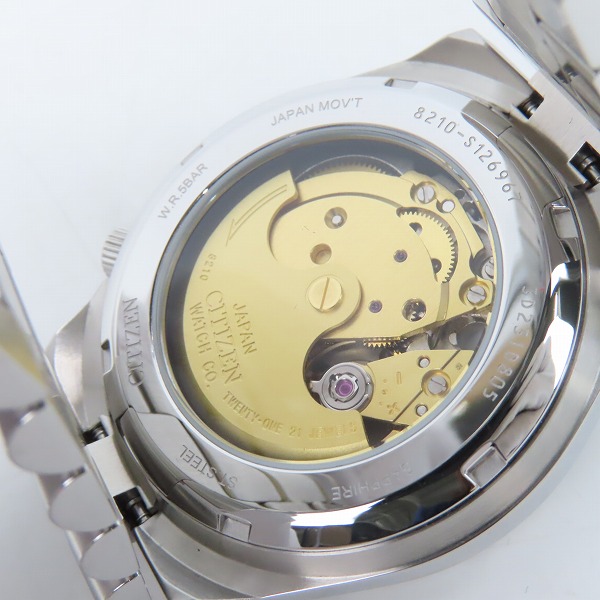 実際に弊社で買取させて頂いたCITIZEN/シチズン TSUYOSA 自動巻き 腕時計 8210-S126967の画像 4枚目