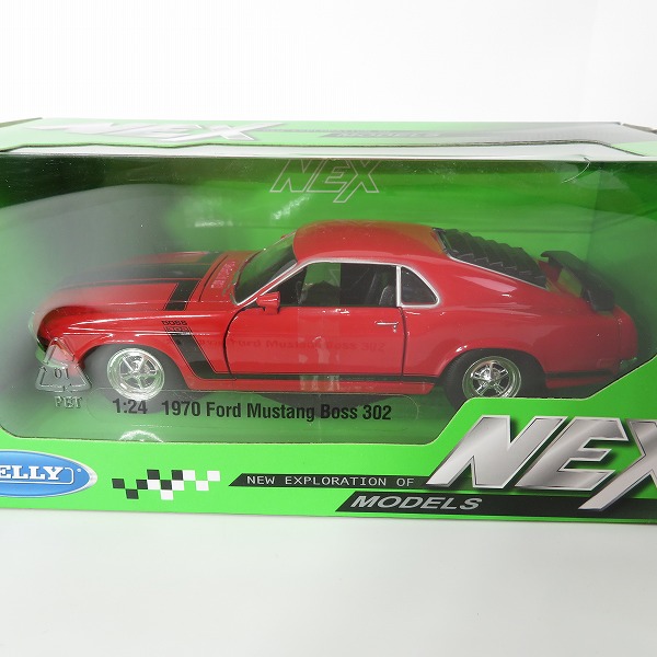 実際に弊社で買取させて頂いた【未開封】welly/ウェリー 1/24 ミニカー NEX 1970 Ford Mustang Boss 302 ミニカーの画像 1枚目