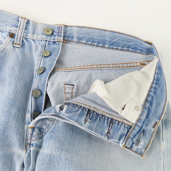 実際に弊社で買取させて頂いたLEVI'S/リーバイス 501 66後期 刻印6 ボタンフライ デニムパンツの画像 2枚目