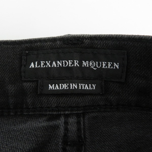 実際に弊社で買取させて頂いたAlexander McQueen/アレキサンダーマックイーン スカルワッペン スキニーパンツ/48の画像 3枚目