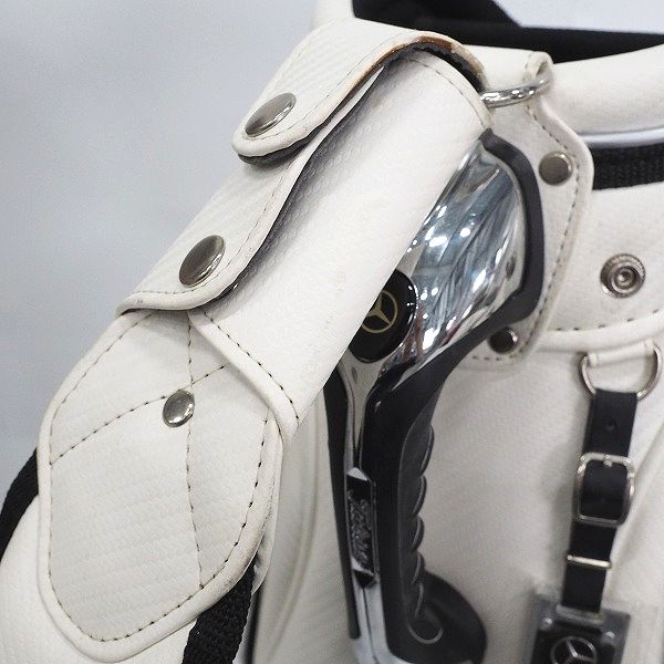 実際に弊社で買取させて頂いたMercedes-Benz × Titleist/メルセデスベンツ x タイトリスト ZMBCB51 ゴルフ 5分割キャディバッグ ホワイトの画像 4枚目