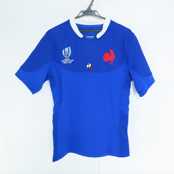 実際に弊社で買取させて頂いたle coq sportif/ルコックスポルティフ ラグビーフランス代表オーセンティックジャージ QEMOIA02RB/L