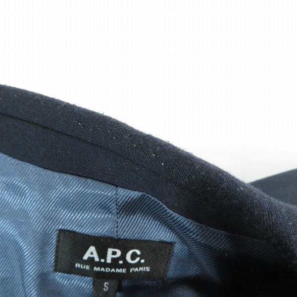 実際に弊社で買取させて頂いたA.P.C./アーペーセー テーラードジャケット/Sの画像 5枚目