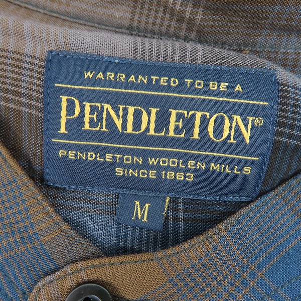 実際に弊社で買取させて頂いたPENDLETON/ペンドルトン チェック 長袖シャツ ポケット 0175-9202/Mの画像 2枚目