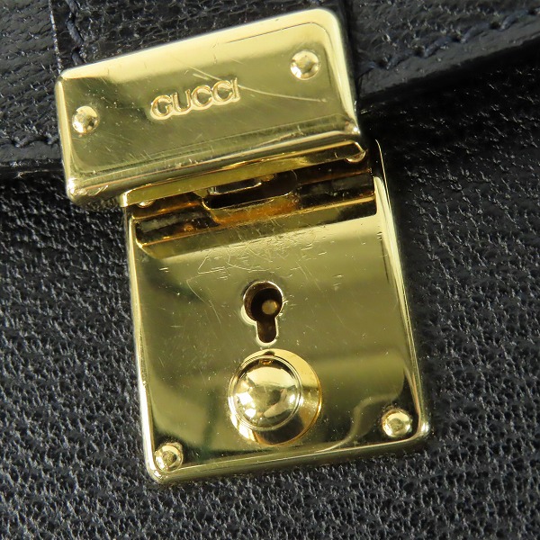 実際に弊社で買取させて頂いたGUCCI/グッチ ハンドル付き レザー クラッチバッグ/セカンドバッグ 018・122・0940の画像 7枚目