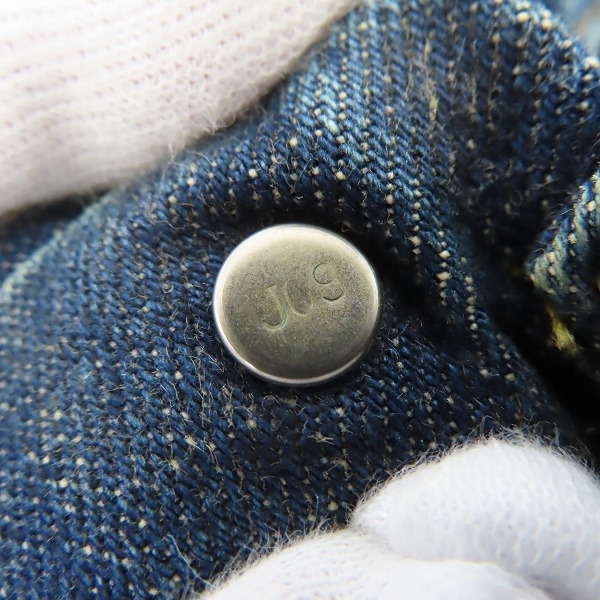 実際に弊社で買取させて頂いたLEVIS/リーバイス 506 刻印J09 1st 復刻 ビッグE デニムジャケット/G-ジャン 71506-XX/38の画像 6枚目