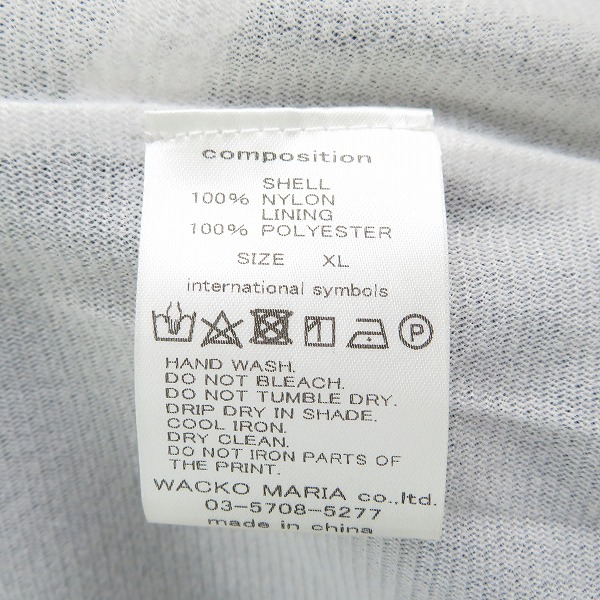 実際に弊社で買取させて頂いたWACKOMARI×NECK FACE/ワコマリア×ネックフェイス コーチジャケット/XLの画像 3枚目