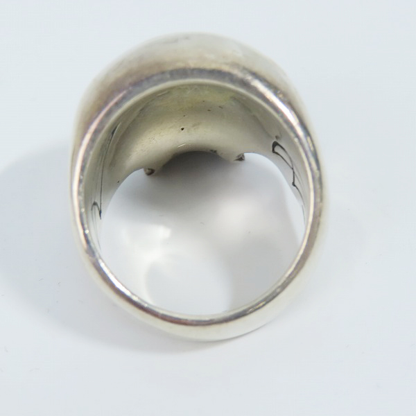 実際に弊社で買取させて頂いたCRAZY PIG/クレイジーピッグ EVIL SKULL RING LARGE/ラージエビルスカル リング 21号の画像 5枚目