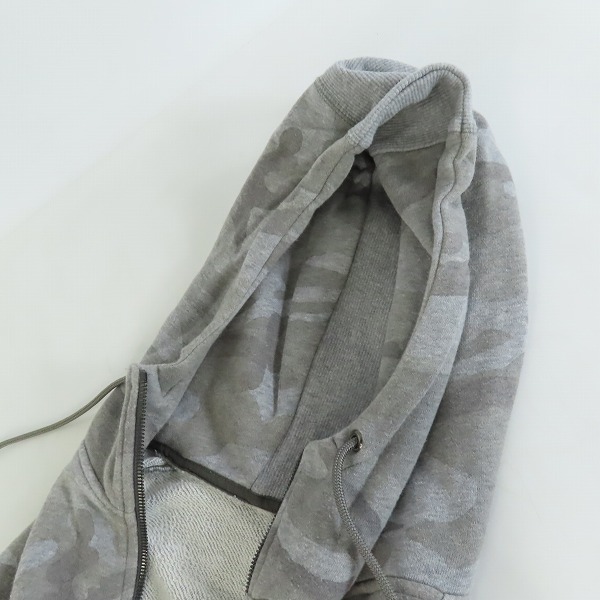 実際に弊社で買取させて頂いたjunhashimoto/ジュンハシモト 18SS CAMO RELAX PARKA ジップアップパーカー カモ柄 1101810044/2の画像 4枚目