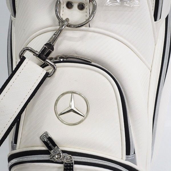 実際に弊社で買取させて頂いたMercedes-Benz × Titleist/メルセデスベンツ x タイトリスト ZMBCB51 ゴルフ 5分割キャディバッグ ホワイトの画像 5枚目