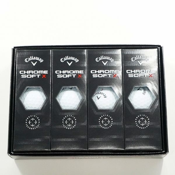 実際に弊社で買取させて頂いた(2)【未使用】Callaway/キャロウェイ CHROME SOFT X ゴルフボール ホワイト 1ダース