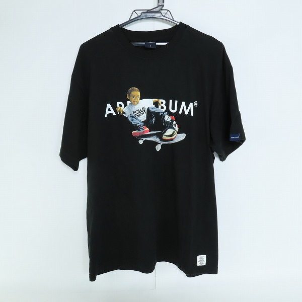 実際に弊社で買取させて頂いたAPPLEBUM/アップルバム プリント Tシャツ/カットソー ブラック XL