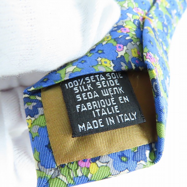 実際に弊社で買取させて頂いたYSL/YVES SAINT LAURENT/イヴサンローラン フラワー柄 ネクタイ の画像 5枚目