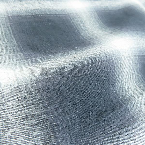 実際に弊社で買取させて頂いたSAINT LAURENT PARIS/サンローランパリ 15AW エディ期 オンブレチェックシャツ 396678 Y9421/Mの画像 6枚目