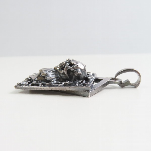 実際に弊社で買取させて頂いたF.A.L/FAL エフエーエル コンフィデンスカード ペンダントトップ ピエロスカルの画像 3枚目