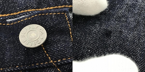 実際に弊社で買取させて頂いたCALEE/キャリー VINTAGE REPRODUCTWIDE DENIM PANTS デニムパンツ CL-23AW008SP 30の画像 9枚目