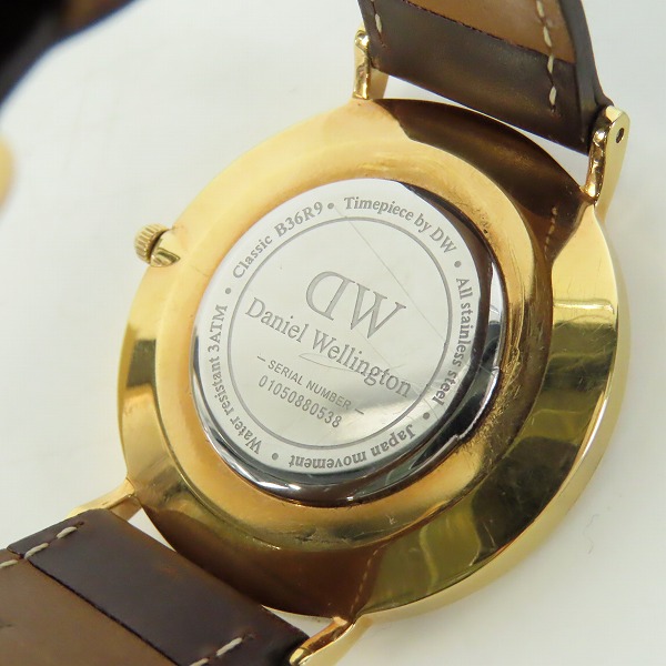 実際に弊社で買取させて頂いた【ジャンク含む/動作未確認】Daniel Wellington/ダニエルウェリントン Classic クラシック 純正ベルト付 2点セットの画像 5枚目
