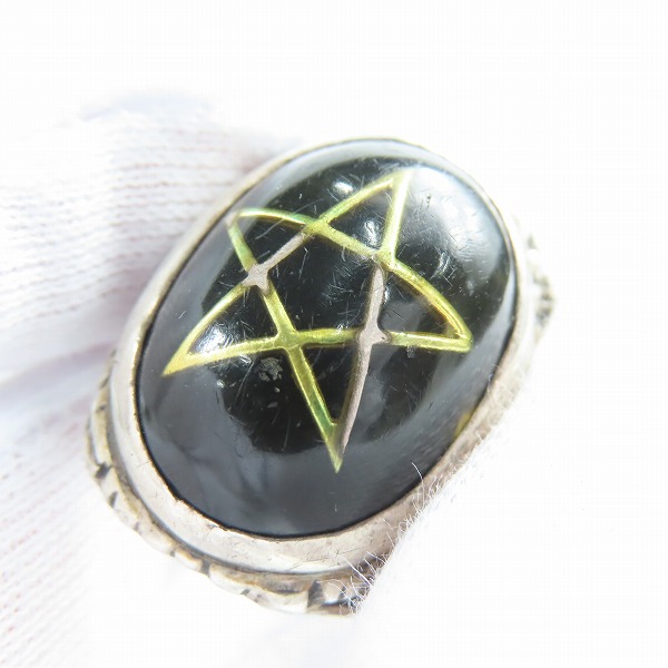 実際に弊社で買取させて頂いたALEX STREETER/アレックスストリーター 初期 ブラックマジックリング ダークサイドリング 12号の画像 7枚目