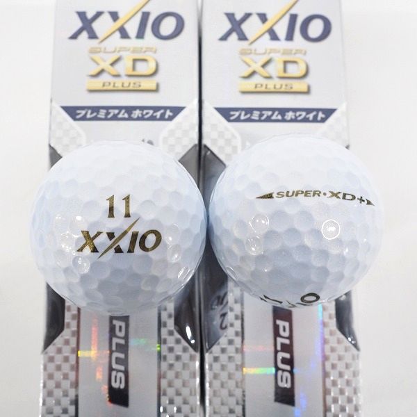 実際に弊社で買取させて頂いた【未使用/オウンネーム含】DUNLOP/ダンロップ XXIO/ゼクシオ SUPER XD/ SUPER XD PLUS ゴルフボール 計15個の画像 2枚目