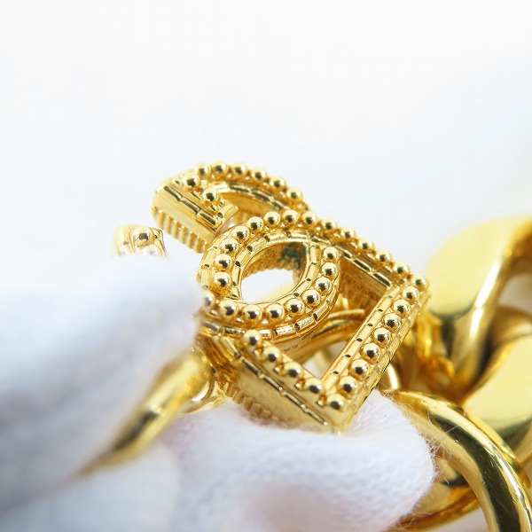 実際に弊社で買取させて頂いたDOLCE & GABBANA/ドルチェ&ガッバーナ DG Logo 喜平チェーン チョーカーネックレス ゴールドの画像 8枚目