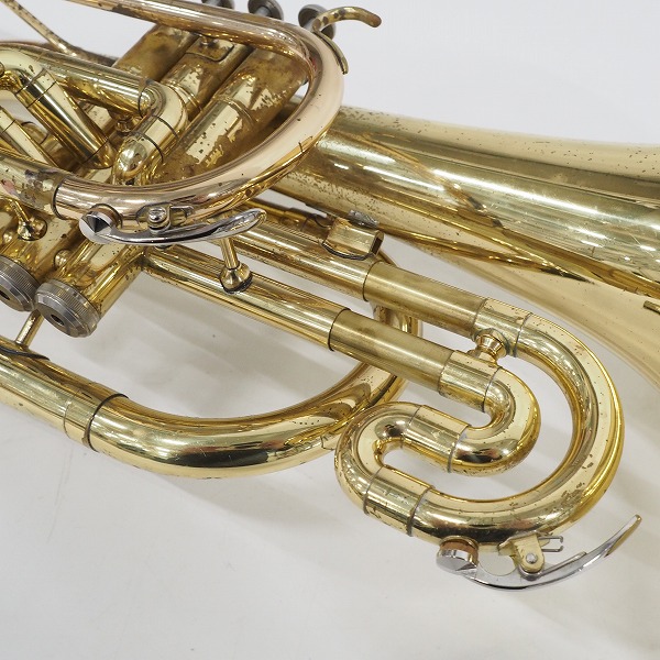 実際に弊社で買取させて頂いた★【使用感有り】YAMAHA/ヤマハ YMP-201M/YMP201M マーチングメロフォン ゴールド ハードケース付の画像 6枚目