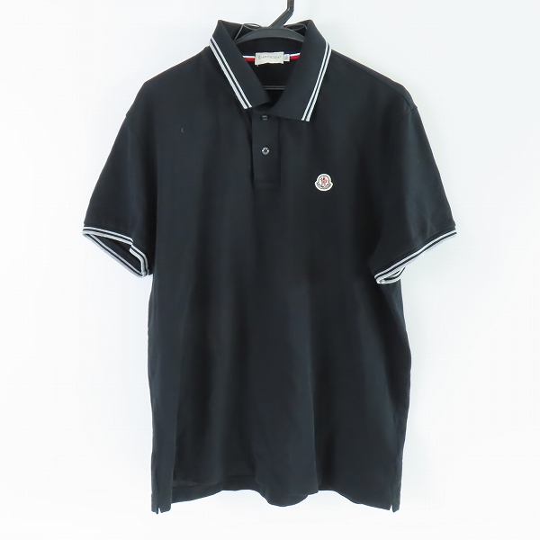 実際に弊社で買取させて頂いた【JPタグ】MONCLER/モンクレール MAGLIA POLO MANICA CORTA 半袖ポロシャツ ブラック 510918304300 84093/XL