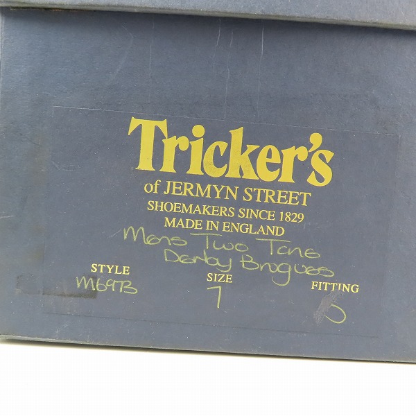 実際に弊社で買取させて頂いたTricker's/トリッカーズ ユニオンワークス別注 M6973 ウイングチップ/カントリーシューズ 7の画像 8枚目