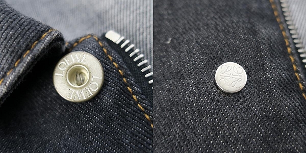 実際に弊社で買取させて頂いたLOEWE/ロエベ パズル デニム ジャケット H526Y13X12/42の画像 9枚目