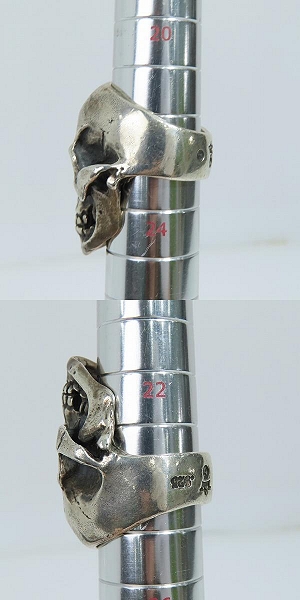 実際に弊社で買取させて頂いた【ギャラ付】Gabor/ガボール ラージスカルリングwジョー セカンドジェネレーション 22.5-24.5号の画像 7枚目