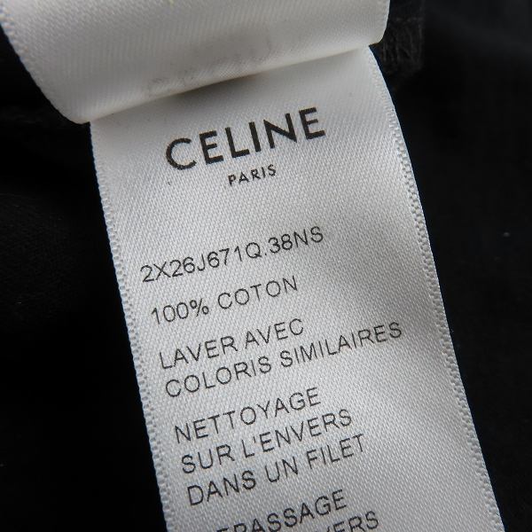 実際に弊社で買取させて頂いた【JPタグ】セリーヌ 23AW 表参道店リニューアルオープン記念 バイエディスリマン プリント 半袖Tシャツ 2X26J671Q.38NS/XSの画像 4枚目