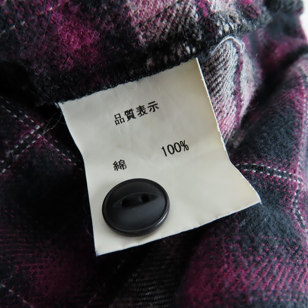 実際に弊社で買取させて頂いたCRIMIE/クライミー チェック 長袖シャツ Mの画像 3枚目