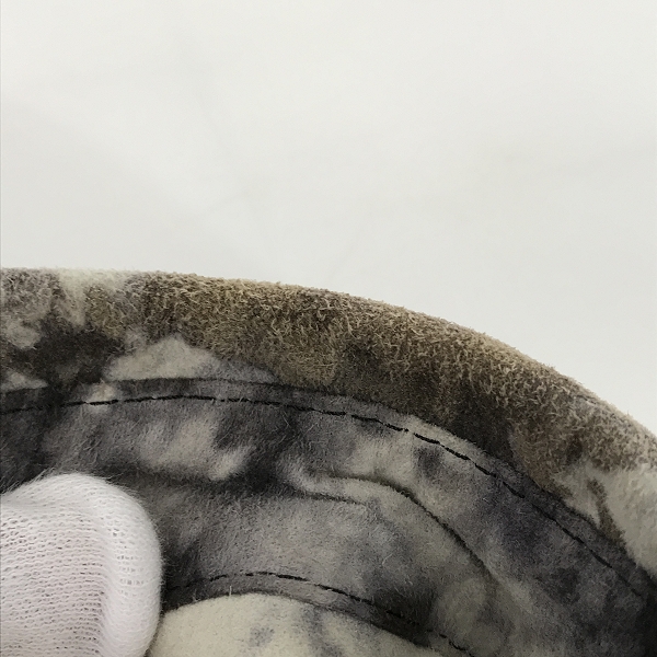 実際に弊社で買取させて頂いたISAMUKATAYAMA BACKLASH/バックラッシュ シンチバック 絞り染め カンガルー スウェードレザー シャツ 1881-02 /Lの画像 5枚目