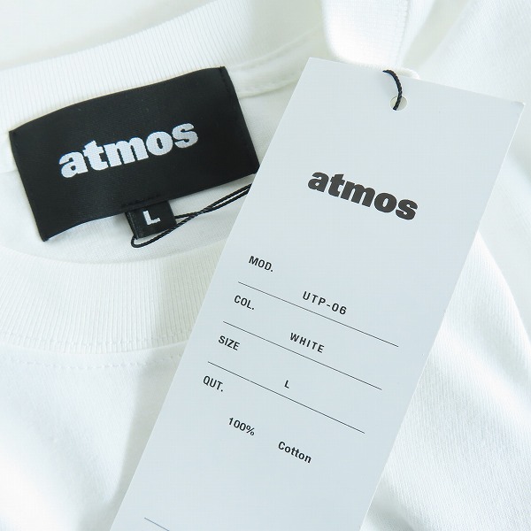 実際に弊社で買取させて頂いた【未使用】atmos×U井T吾/アトモス×ユウイティーゴ プリント Tシャツ utp-06 Lの画像 2枚目