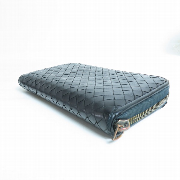 実際に弊社で買取させて頂いたBOTTEGA VENETA/ボッテガヴェネタ イントレチャート ラウンドファスナーウォレット/長財布の画像 2枚目