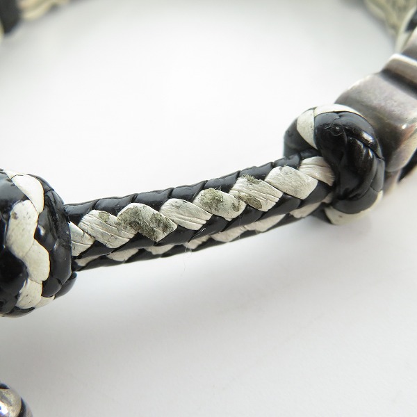 実際に弊社で買取させて頂いたLEATHERS & TREASURES/レザーズアンドトレジャーズ POLLICINO シェブロン レザーブレスレット/バングルの画像 8枚目