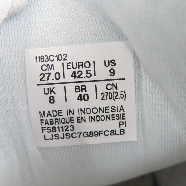 実際に弊社で買取させて頂いた【未使用】Onitsuka Tiger/オニツカタイガー MEXICO 66/メキシコ 66 ローカット スニーカー 1183C102-100/27の画像 5枚目