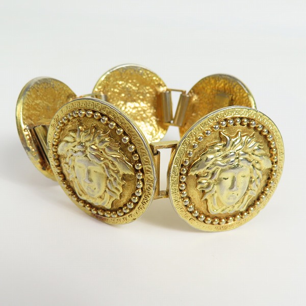 実際に弊社で買取させて頂いたGIANNI VERSACE/ジャンニヴェルサーチ コイン ブレスレットの画像 2枚目