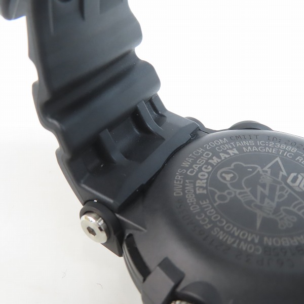 実際に弊社で買取させて頂いたG-SHOCK/Gショック FROGMAN/フロッグマン Bluetooth ソーラー電波時計 GWF-A1000-1AJFの画像 5枚目