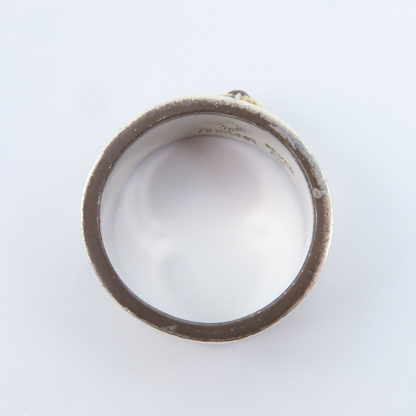 実際に弊社で買取させて頂いたARIZONA FREEDOM/アリゾナフリーダム K18太陽神 w/ストーン リング 19.5-20号の画像 5枚目