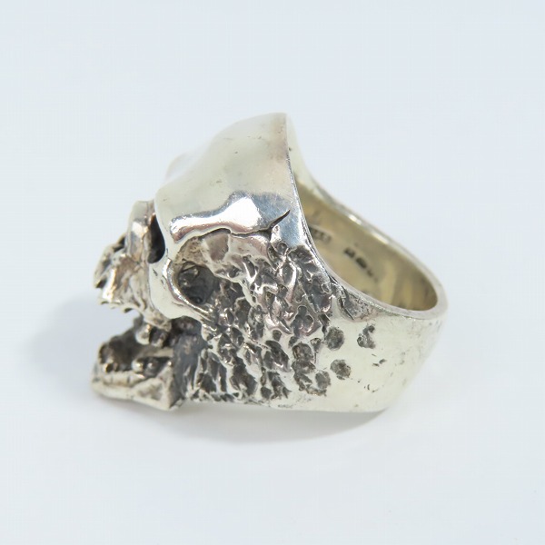 実際に弊社で買取させて頂いたCRAZY PIG/クレイジーピッグ  ペストスカルリング/Plague Skull Ring 19号の画像 2枚目
