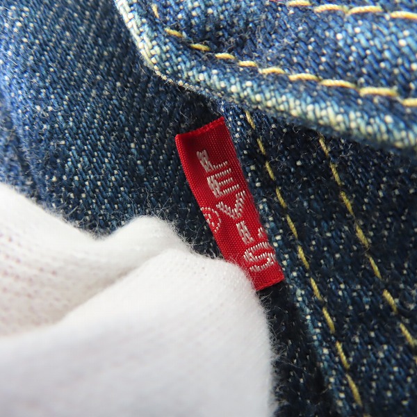 実際に弊社で買取させて頂いたLEVIS/リーバイス 70502 XX 日本製 J02刻印 1st デニムジャケット/40の画像 4枚目