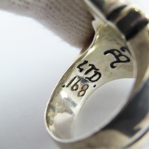実際に弊社で買取させて頂いたBWL/BILL WALL LEATHER/ビルウォールレザー NEW CROSS RING ニュークロスリング 21号の画像 7枚目