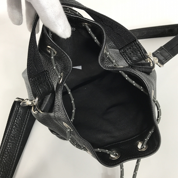 実際に弊社で買取させて頂いたPORTER/ポーター BALLOONSAC SENSUOUS レザー 巾着ショルダーバッグ 381-04644の画像 5枚目