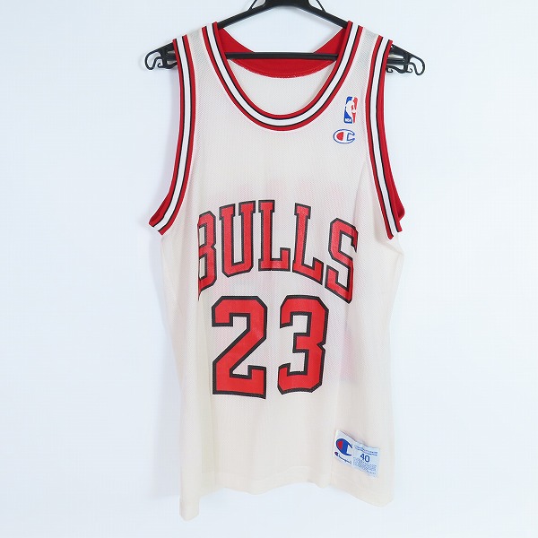 実際に弊社で買取させて頂いたChampion/チャンピオン Chicago Bulls/シカゴブルズ JORDAN/ジョーダン #23 ユニフォーム/ゲームシャツ ホワイト/40