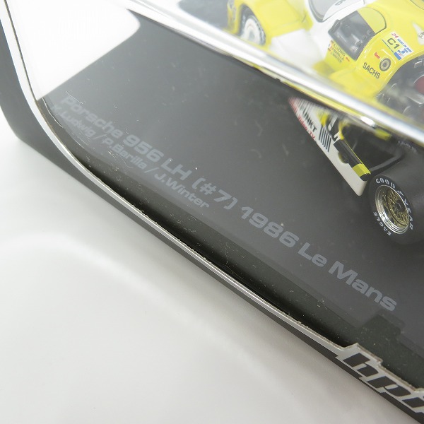 実際に弊社で買取させて頂いた【未開封】hpi-racing/エイチピーアイレーシング 1/43 PORSCHE 956 LH #7 taka-Q  Le Mans 1986 ポルシェ ルマン タカキューの画像 4枚目