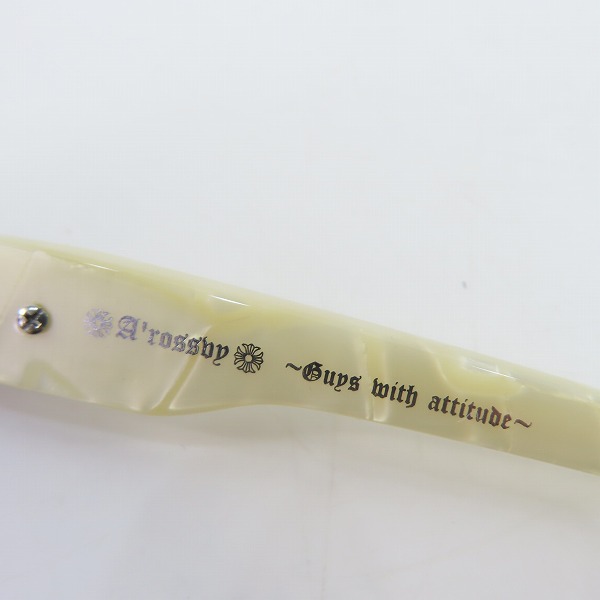 実際に弊社で買取させて頂いたA'rossvy/ロズヴィー 15周年モデル ダイヤモンド 度入り メガネフレーム/アイウェア MOD.003の画像 4枚目